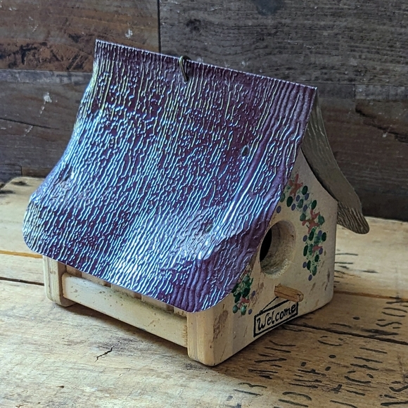 Vintage Amish P Graham Dunn Heart of Amish Country Musical Bird House - Picture 4 of 10